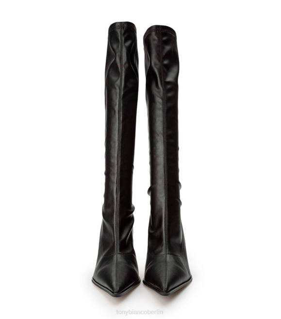 kniehohe Stiefel| de Tony Bianco Frauen Ritter-Kalbsstiefel schwarze Venezia 4624407